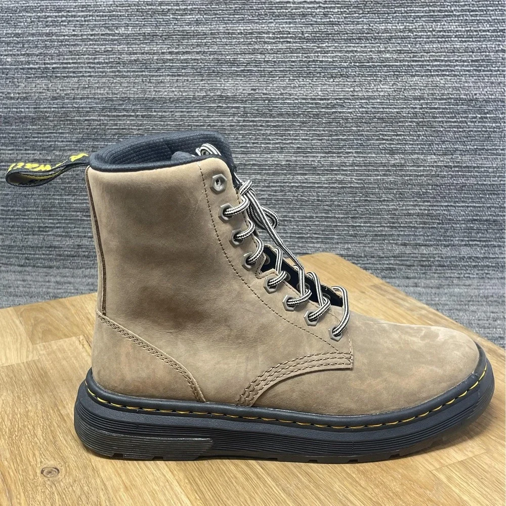 Dr. Martens Crewson Chukka Boots Men 7 Brown Nubuck Leather Lace Up Grunge NEW